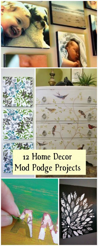Best Ideas For Diy Crafts 12 Home Decor Mod Podge Projects