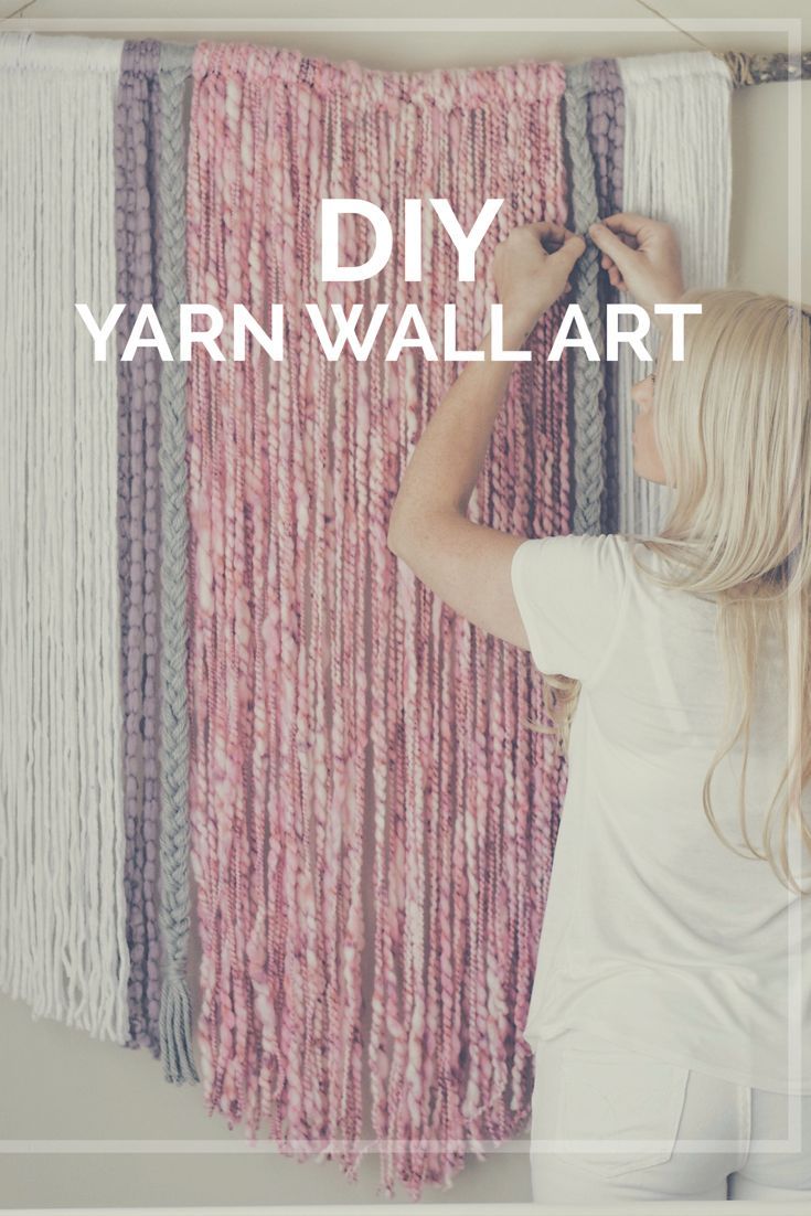 Diy Home : DIY Yarn Wall Art  wall hanging  macrame 