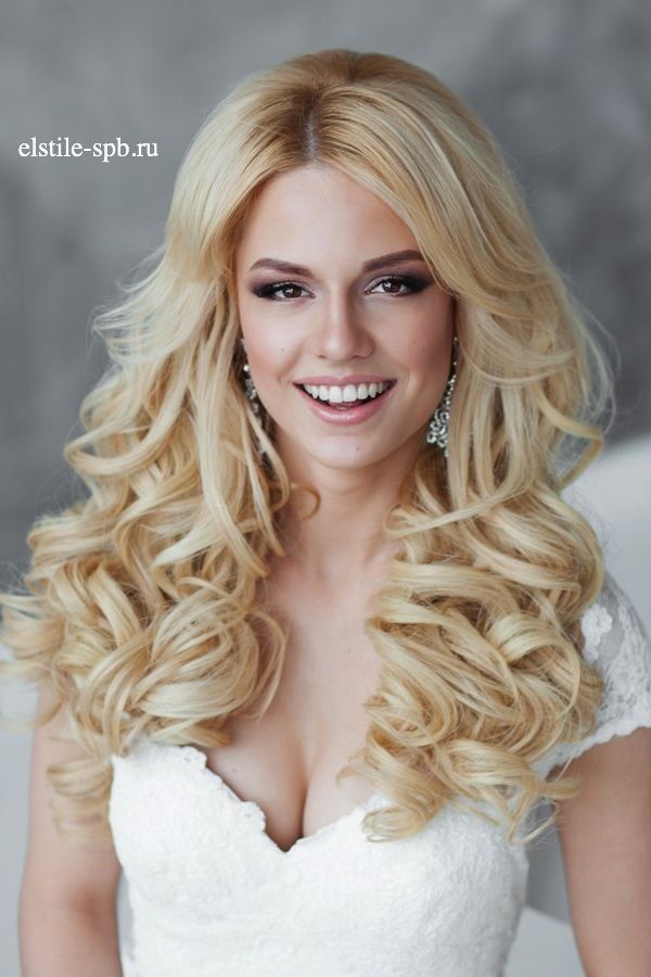 Wedding Hairstyles Long Down Curly Wedding Hairstyle For