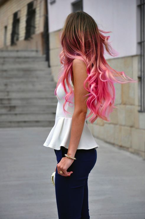 Hair Styles Ideas Blond Pink Ombre Hair Color Listfender